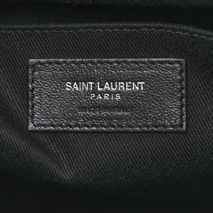 Saint Laurent Grained Calfskin Sac De Jour Souple North South Tote Black 6 of 12