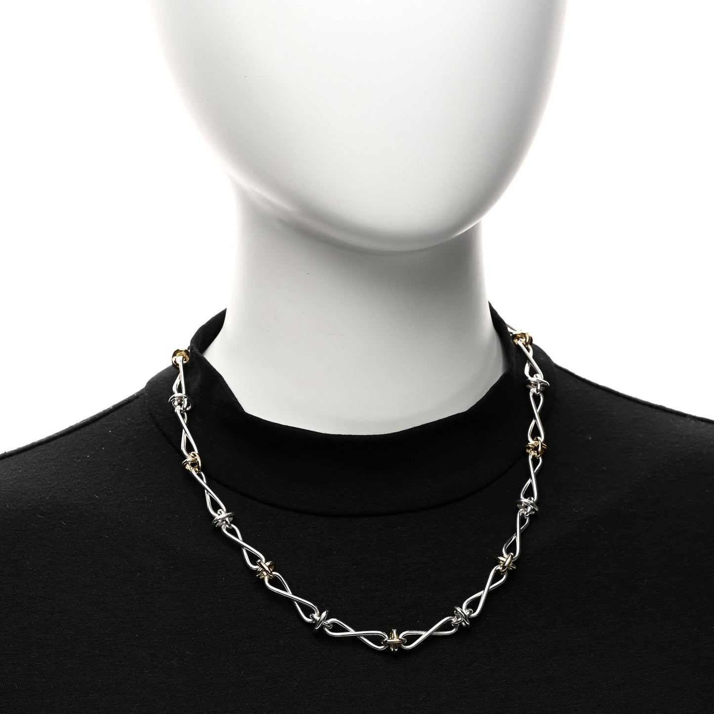 Sterling Silver 18K Yellow Gold Paloma Picasso Twist Chain Necklace