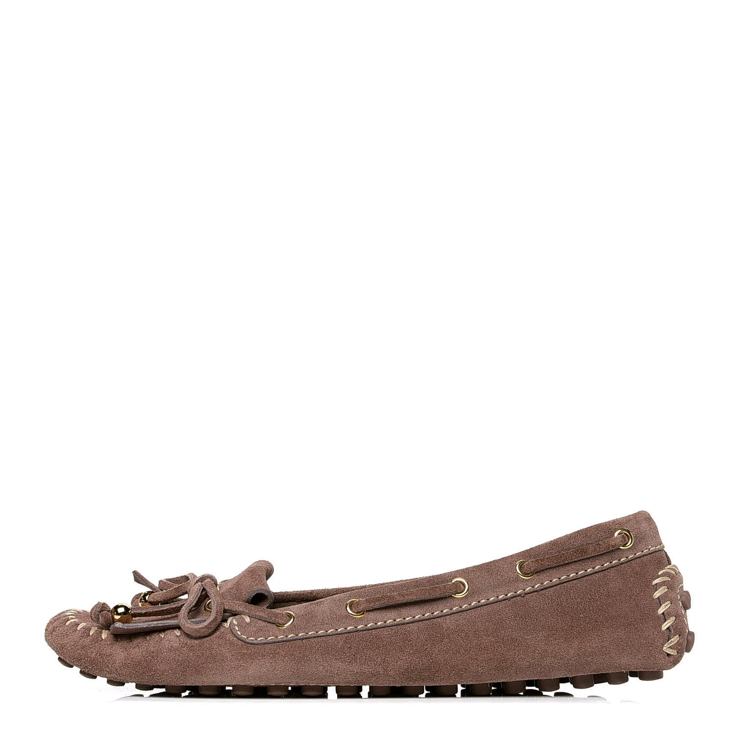 Louis Vuitton Suede Womens Moccasin Loafers 38.5 1 of 6