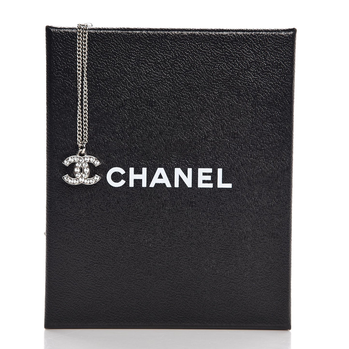 Crystal CC Pendant Necklace Silver