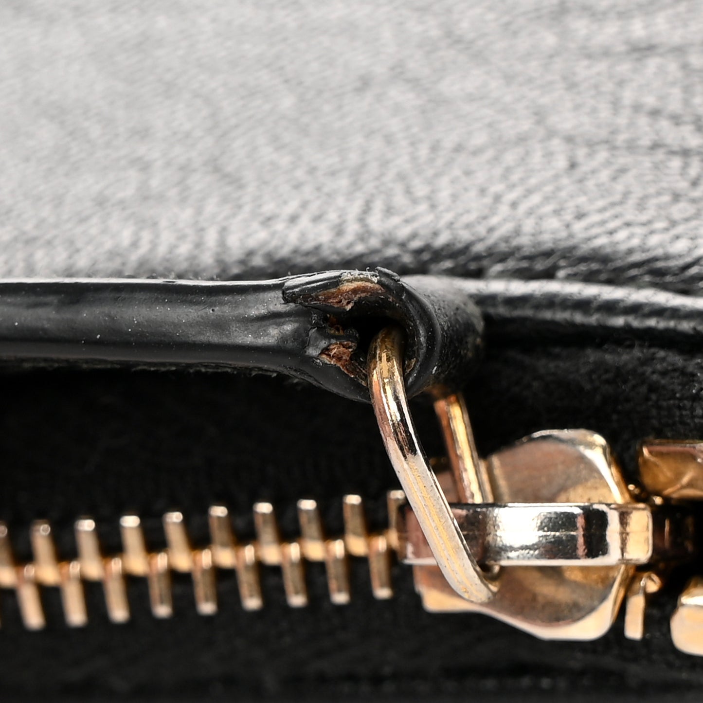 Lambskin Quilted Large Vintage Mademoiselle Cosmetic Case Black