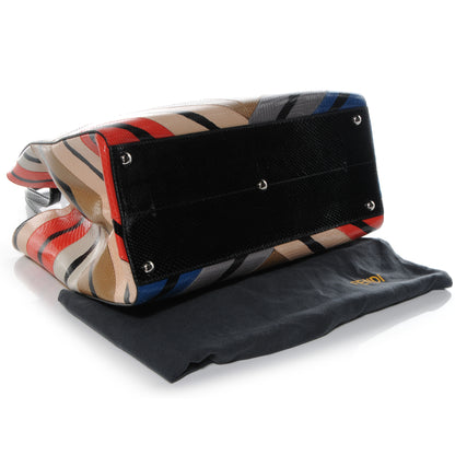Fendi Ayers Printed Large 3Jours Tote Black Multicolor 3 of 11