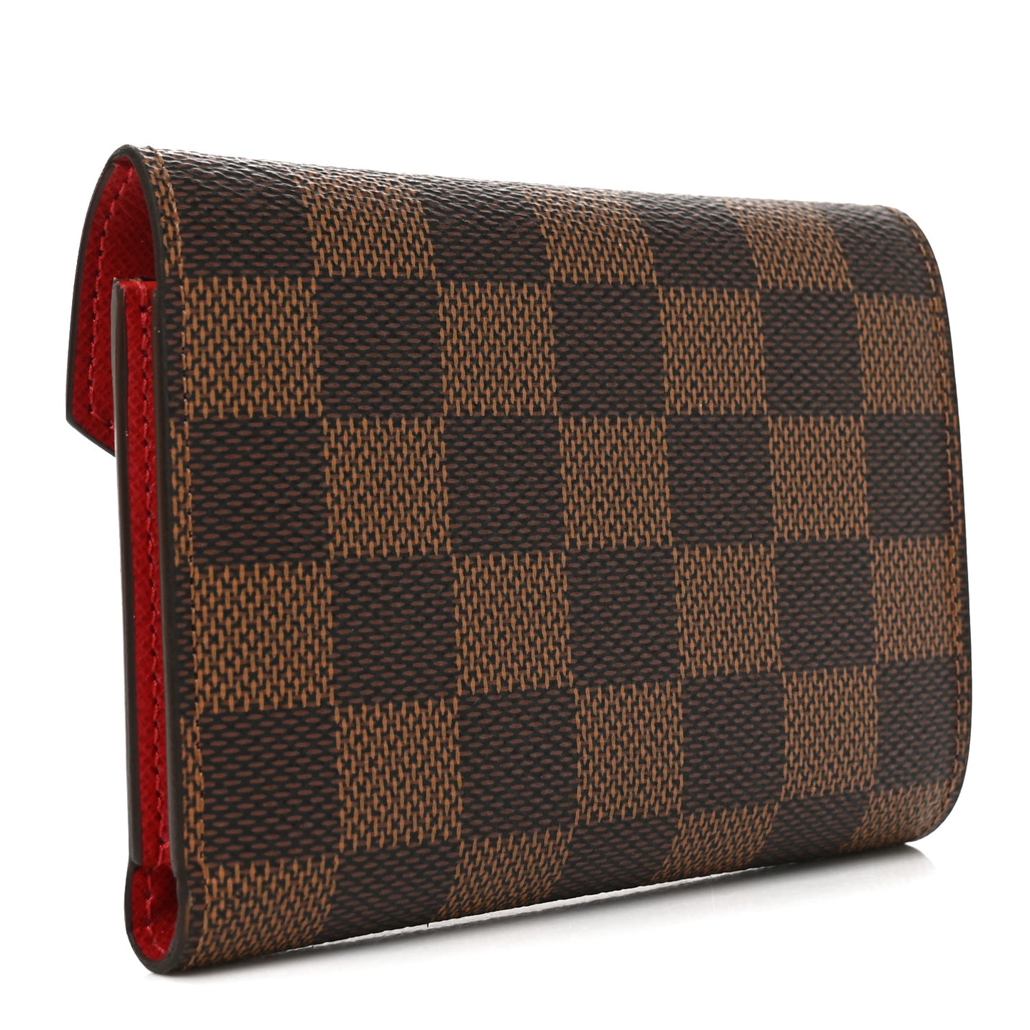 Damier Ebene Victorine Wallet Red