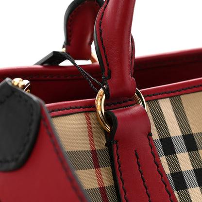 Burberry Horseferry Check Medium Ballingdon Tote Honey Parade Red 13 of 13