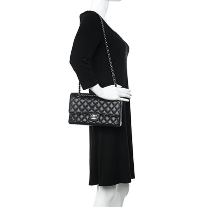 Chanel Caviar Quilted Medium Double Flap Black 2 of 14