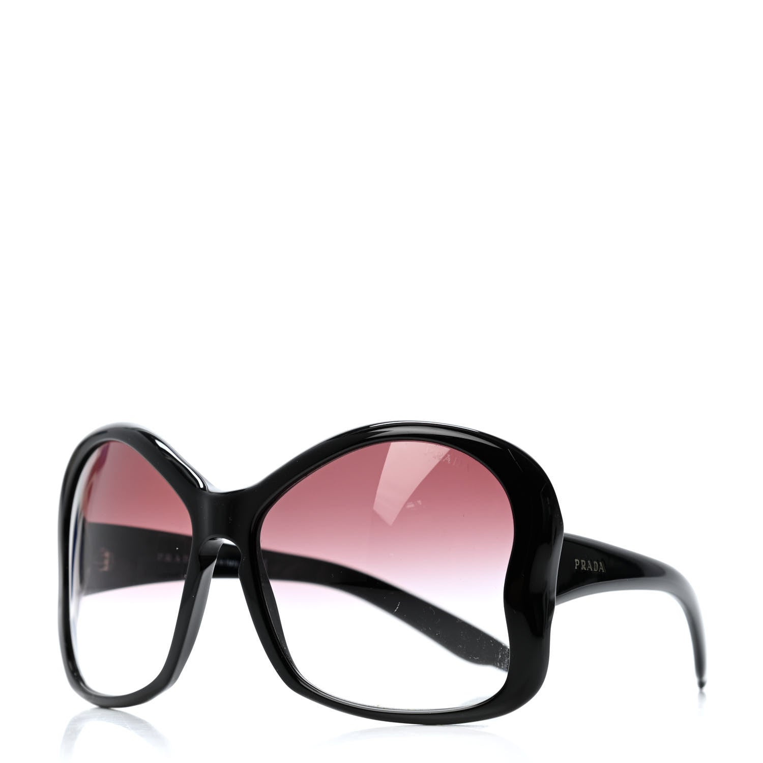 Prada Butterfly Frame Sunglasses SPR 18I Black 1 of 4
