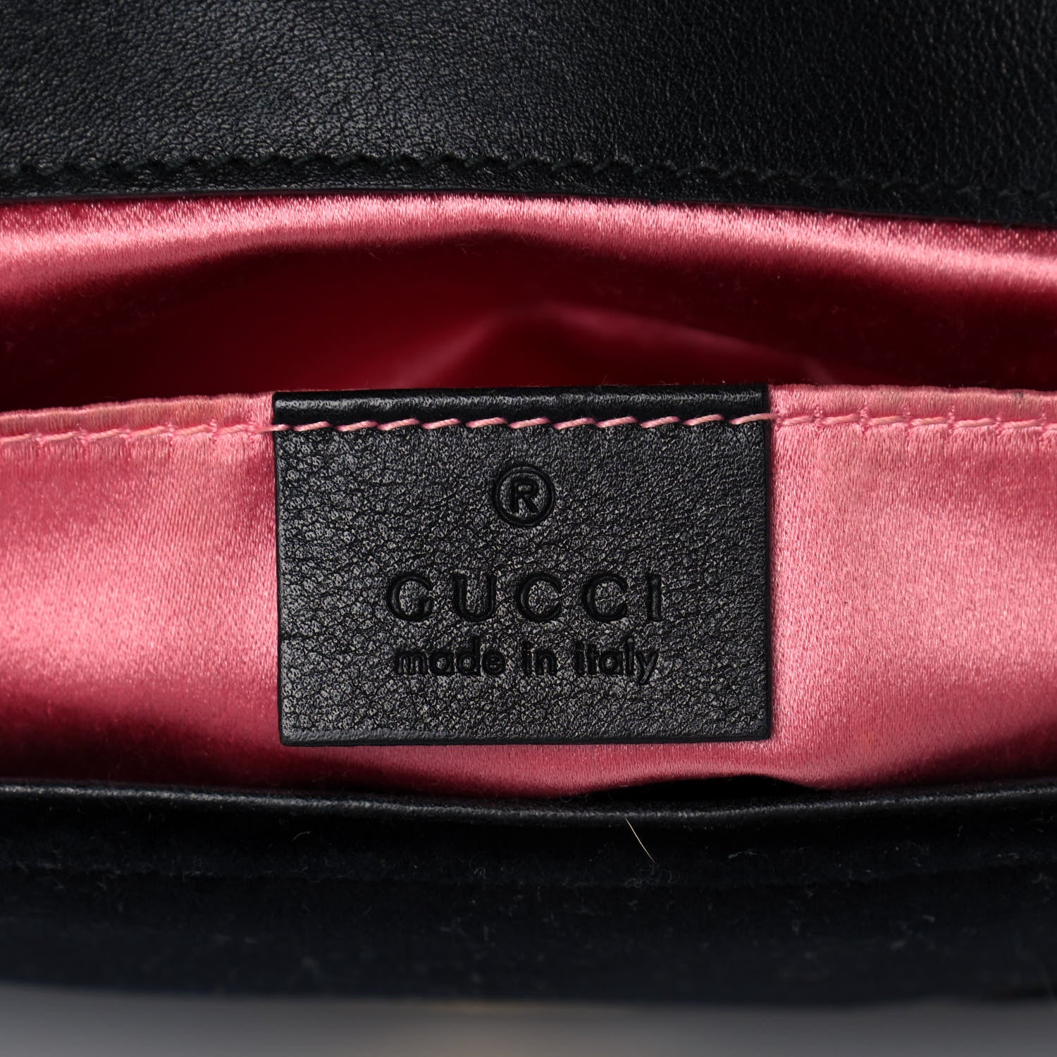 Gucci Velvet Matelasse Mini GG Marmont Shoulder Bag Black 6 of 13