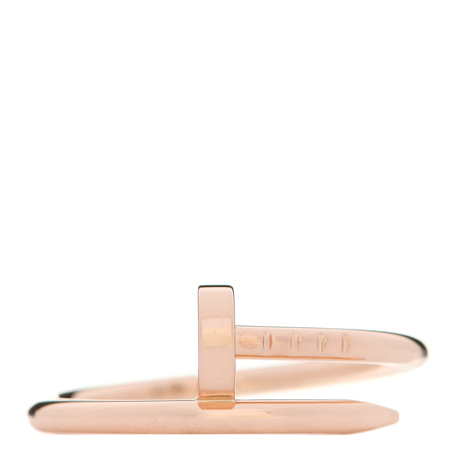 Cartier 18K Pink Gold Small Juste Un Clou Ring 55 7.25 1 of 4