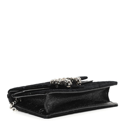 Gucci Velvet GG Monogram Super Mini Dionysus Shoulder Bag Black 4 of 10