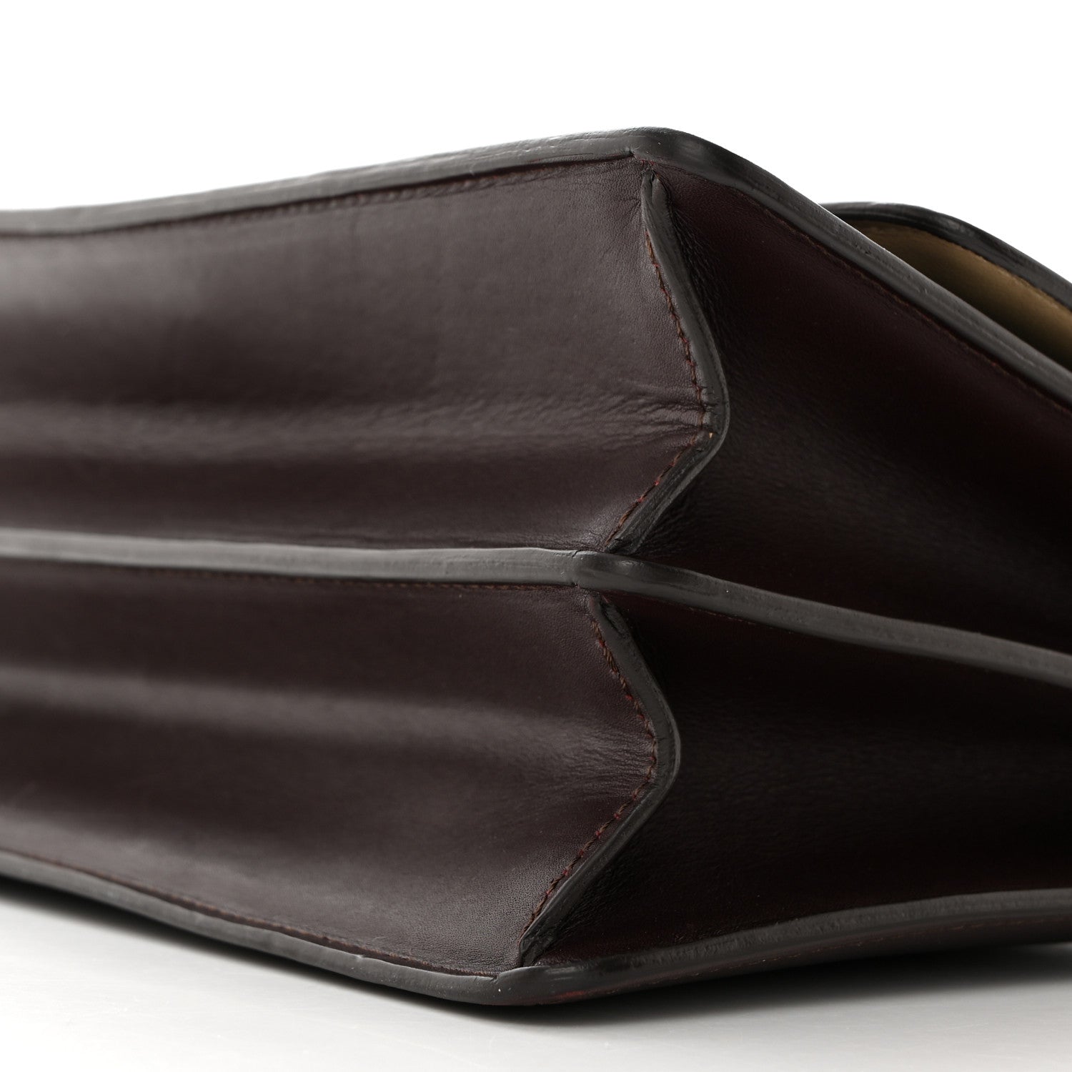 Celine Smooth Calfskin Medium Case Chain Flap Burgundy 10 of 10