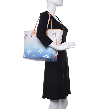 Louis Vuitton Monogram Giant By The Pool Neverfull MM Blue 2 of 9