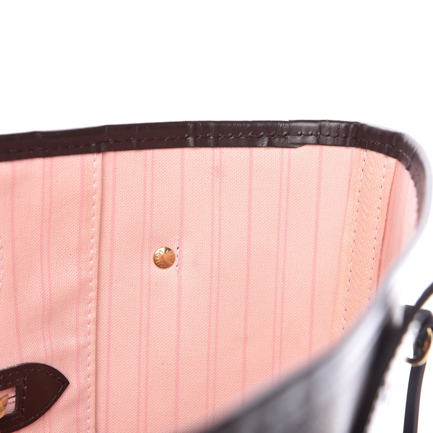 Louis Vuitton Damier Ebene Neo Neverfull MM Rose Ballerine 16 of 18