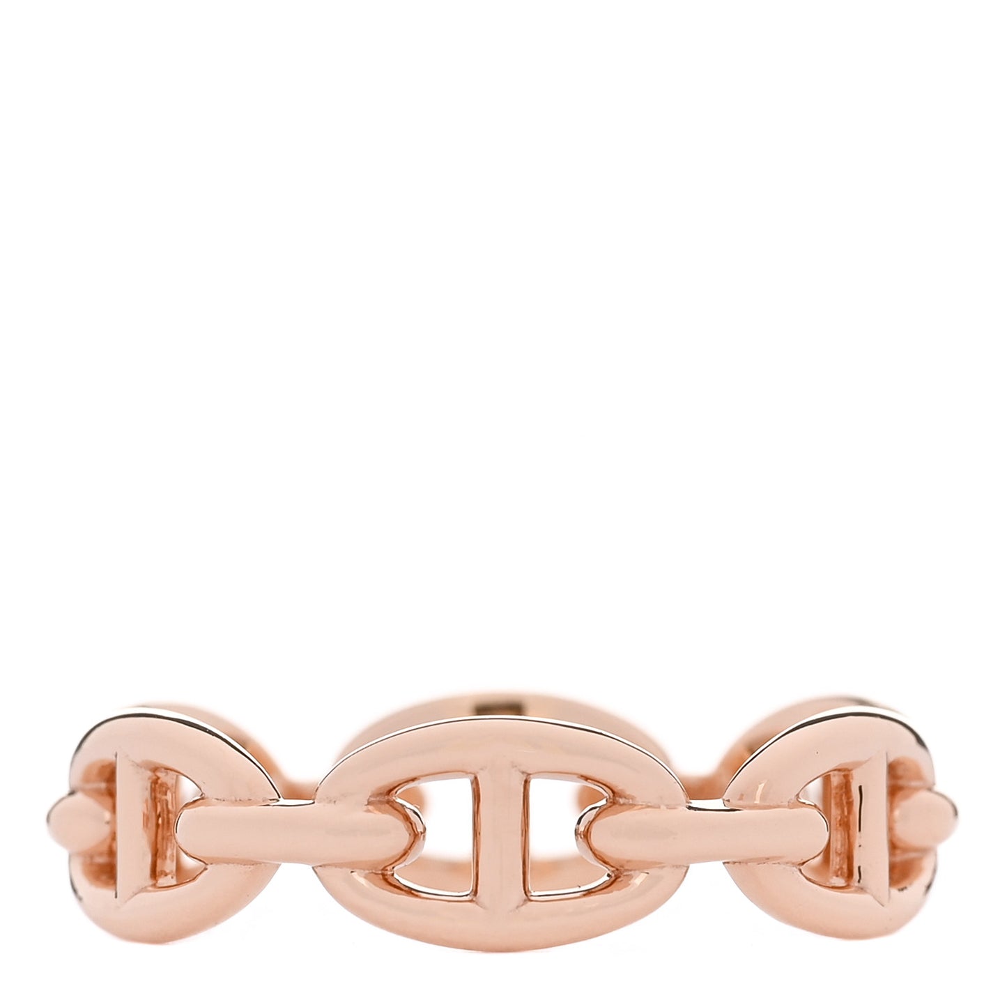 18K Rose Gold PM Chaine d'Ancre Enchainee Ring 59 8.75