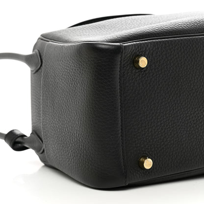 Hermes Taurillon Clemence Lindy 26 Black 9 of 11