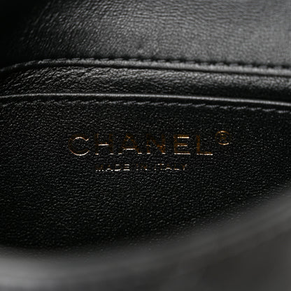 Chanel Lambskin Quilted Mini Heart Charms Flap Black 6 of 10