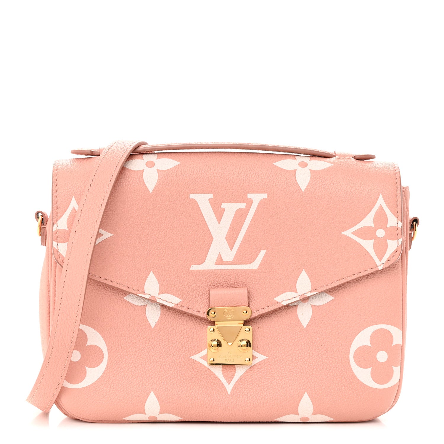 Louis Vuitton Empreinte Monogram Giant Pochette Metis Rose Trianon Cream 1 of 15