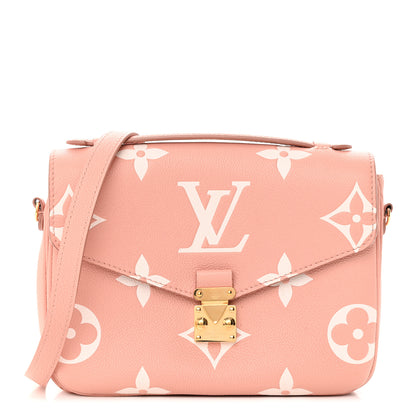 Louis Vuitton Empreinte Monogram Giant Pochette Metis Rose Trianon Cream 1 of 15
