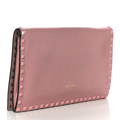 Valentino Garavani Nappa Monochrome Rockstud Wristlet Clutch Pop Gardenia 5 of 17
