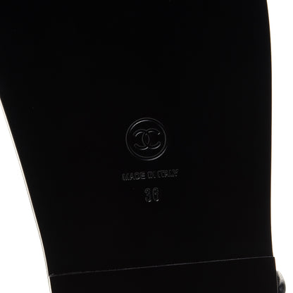 Chanel Lambskin Quilted Velcro Dad Sandals 36 So Black 7 of 10