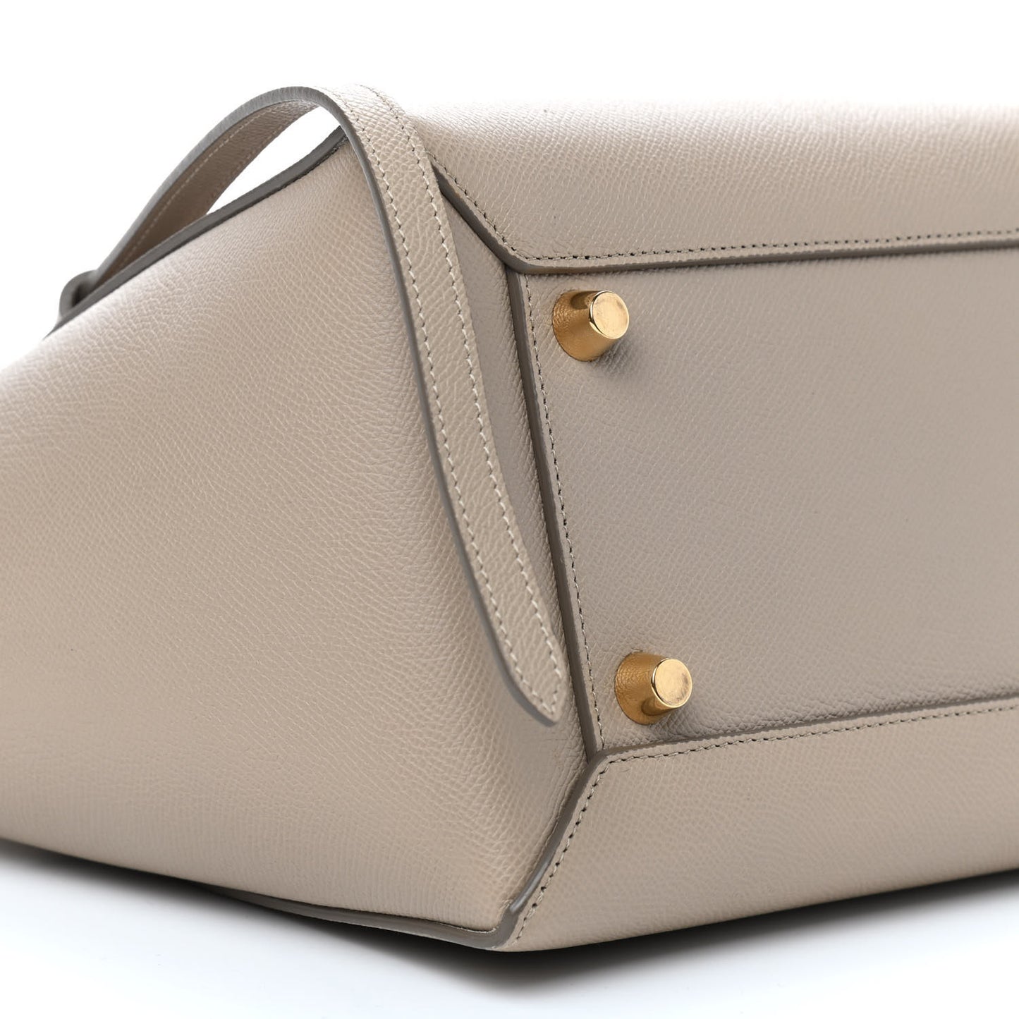 Grained Calfskin Mini Belt Bag Light Taupe