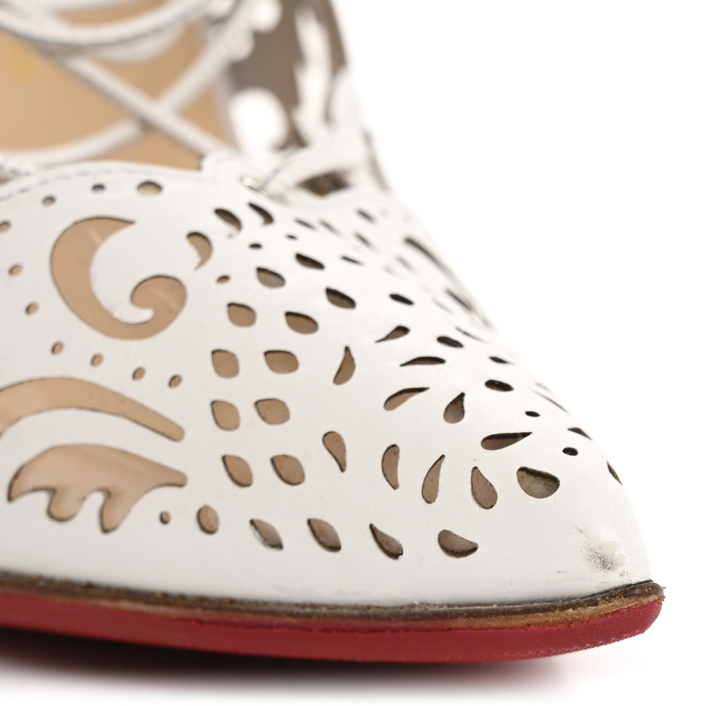 Calfskin PVC Impera 100 Pumps 38 White