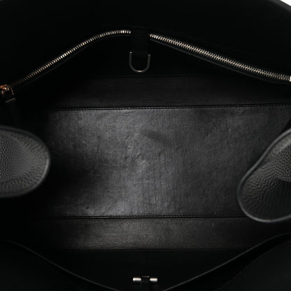The Row Matte Grained Calfskin EW Margaux Black 5 of 9