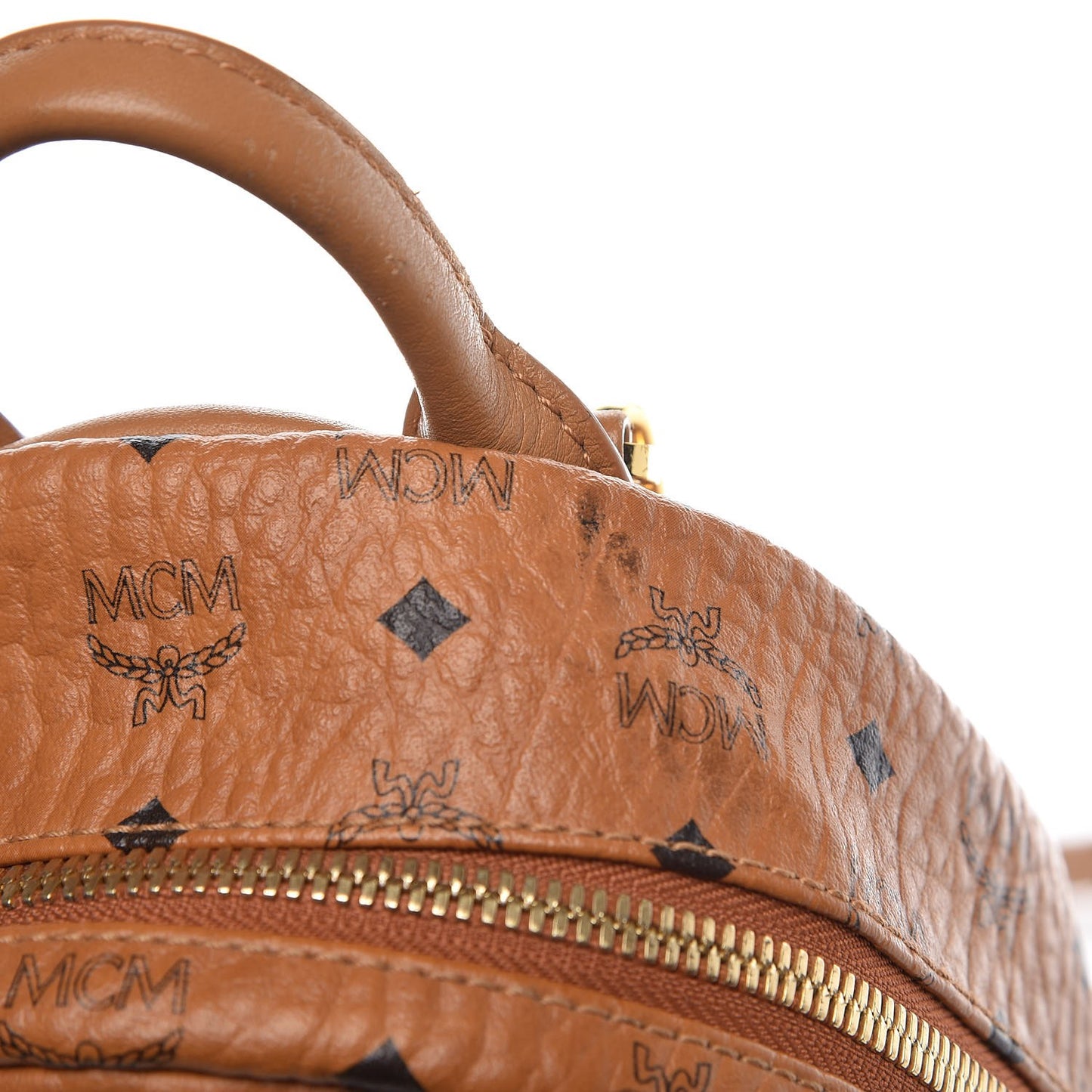Visetos Side Stud Mini Stark Backpack Cognac