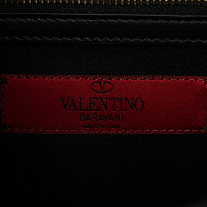 Valentino Garavani Vitello Medium Glam Lock Rockstud Flap Black 6 of 10