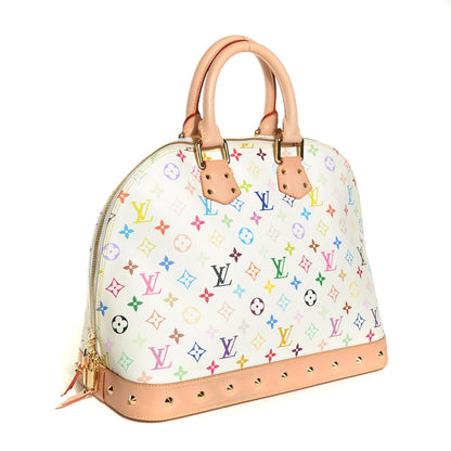 Louis Vuitton Monogram Multicolor Alma GM White 3 of 7