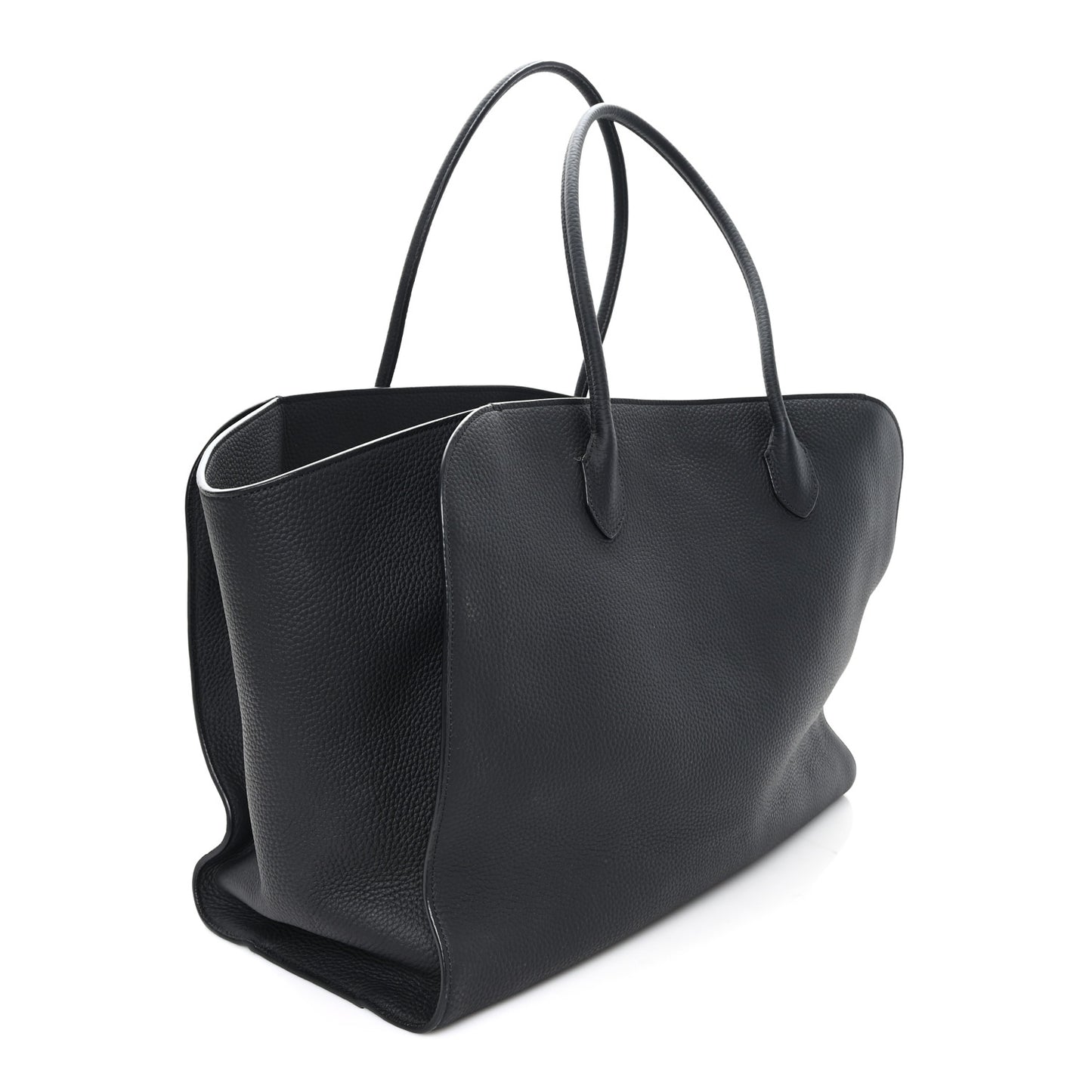 Matte Grained Calfskin Marlo 17 Black