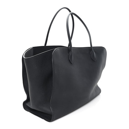 The Row Matte Grained Calfskin Marlo 17 Black 3 of 9