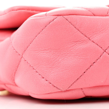 Chanel Lambskin Quilted Mini Funky Town Flap Pink 9 of 13