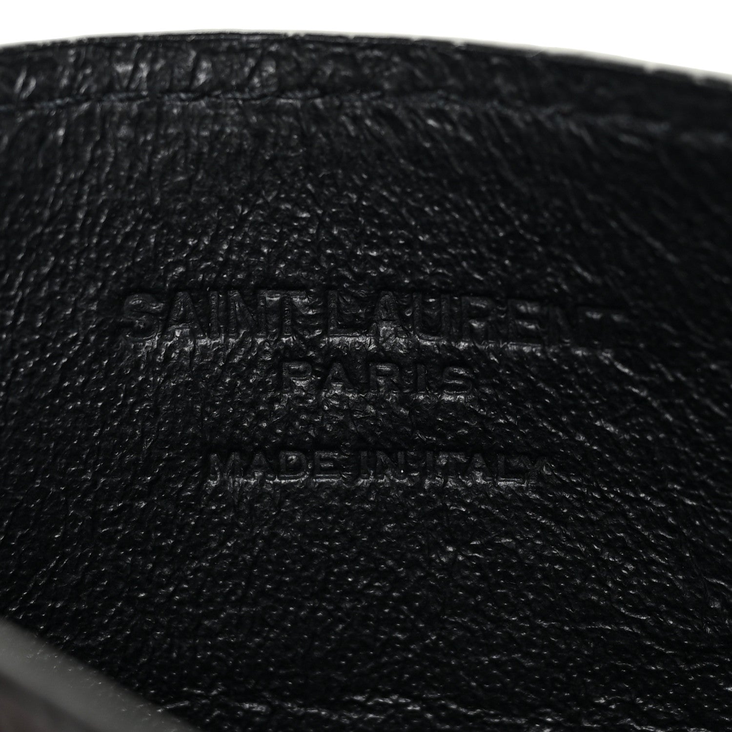 Saint Laurent Calfskin Crocodile Embossed Monogram Uptown Chain Wallet Fondente 13 of 13