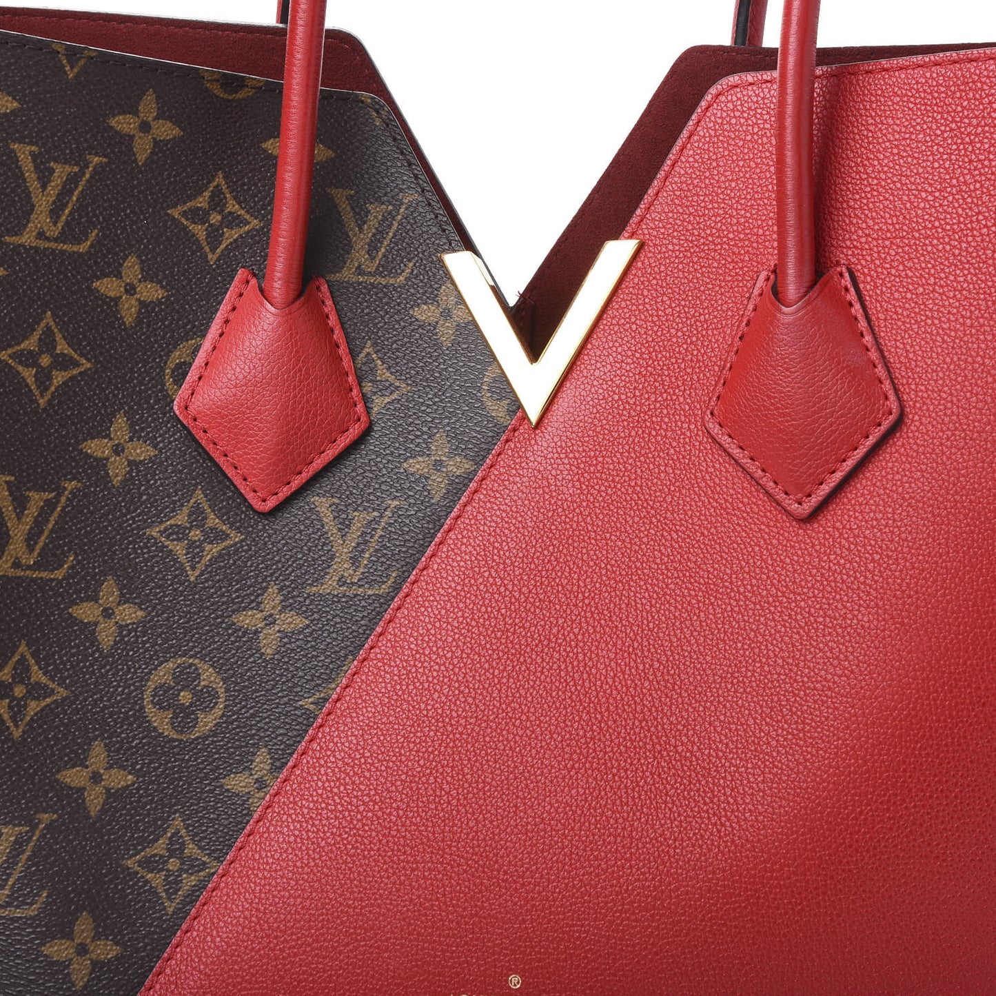 Calfskin Monogram Kimono Tote Cherry