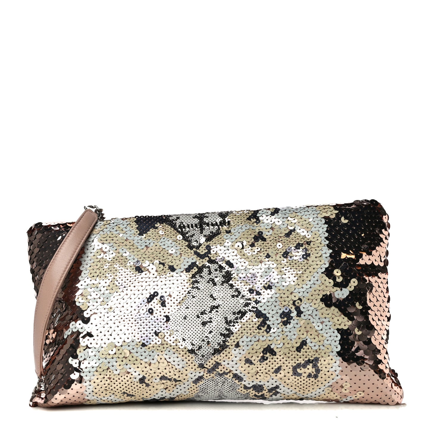 Paillettes Sequin Chain Pochette Cipria