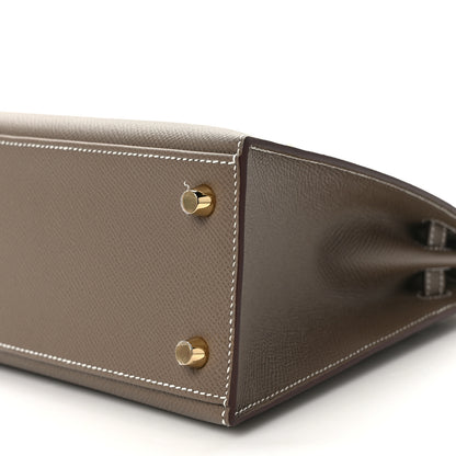 Hermes Epsom Kelly Sellier 25 Etoupe 8 of 9