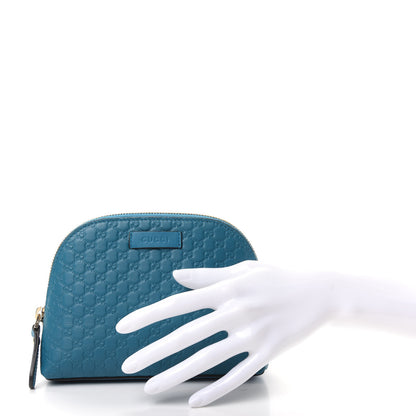 Gucci Microguccissima GG Cosmetic Case Deep Cobalt 2 of 7