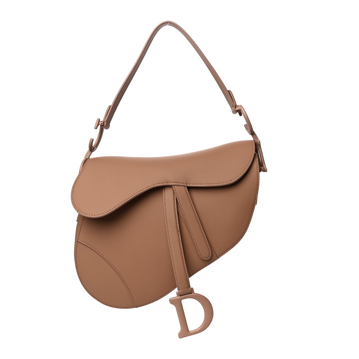Christian Dior Ultra Matte Calfskin Saddle Bag Blush 1 of 12