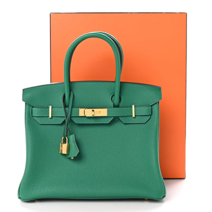 Hermes Togo Birkin 30 Vert Vertigo 10 of 10