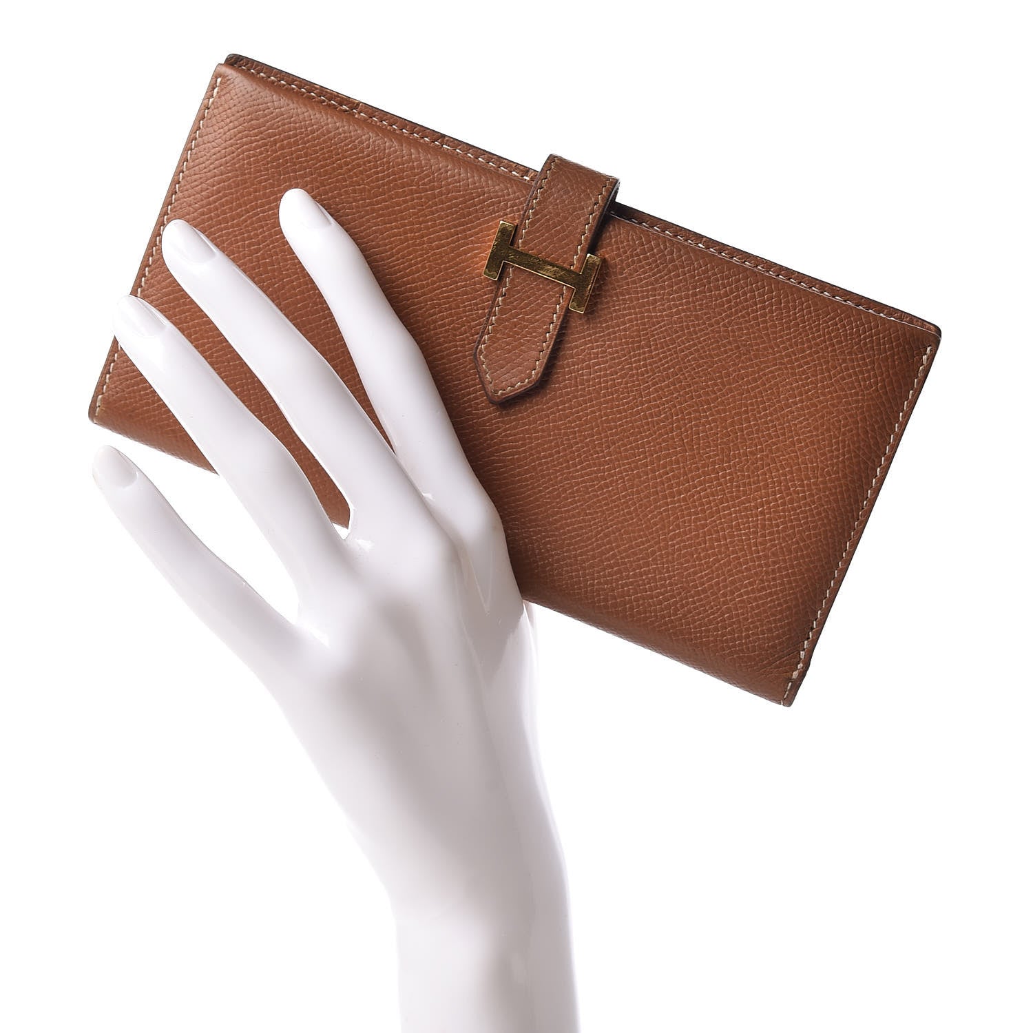 Hermes Courchevel Bearn Wallet Gold 2 of 8