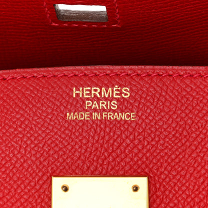 Hermes Epsom Birkin 35 Rouge Casaque 6 of 12