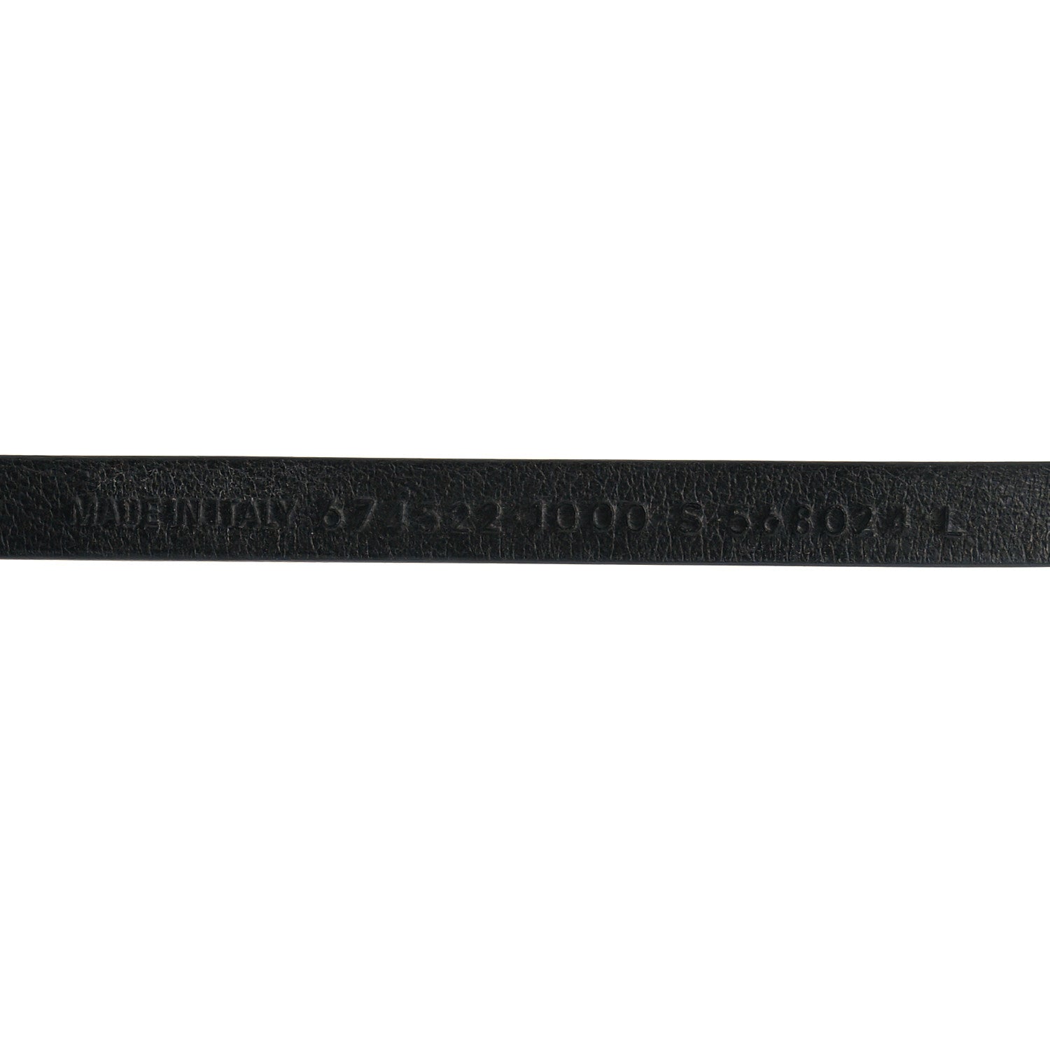 Balenciaga Calfskin BB Wrap Bracelet L Black 4 of 6