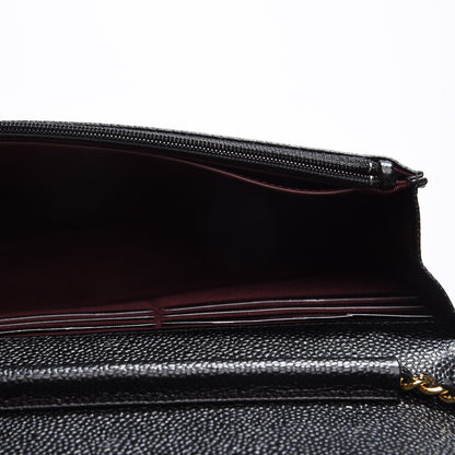 Chanel Caviar Quilted Wallet On Chain WOC Black 4 of 14