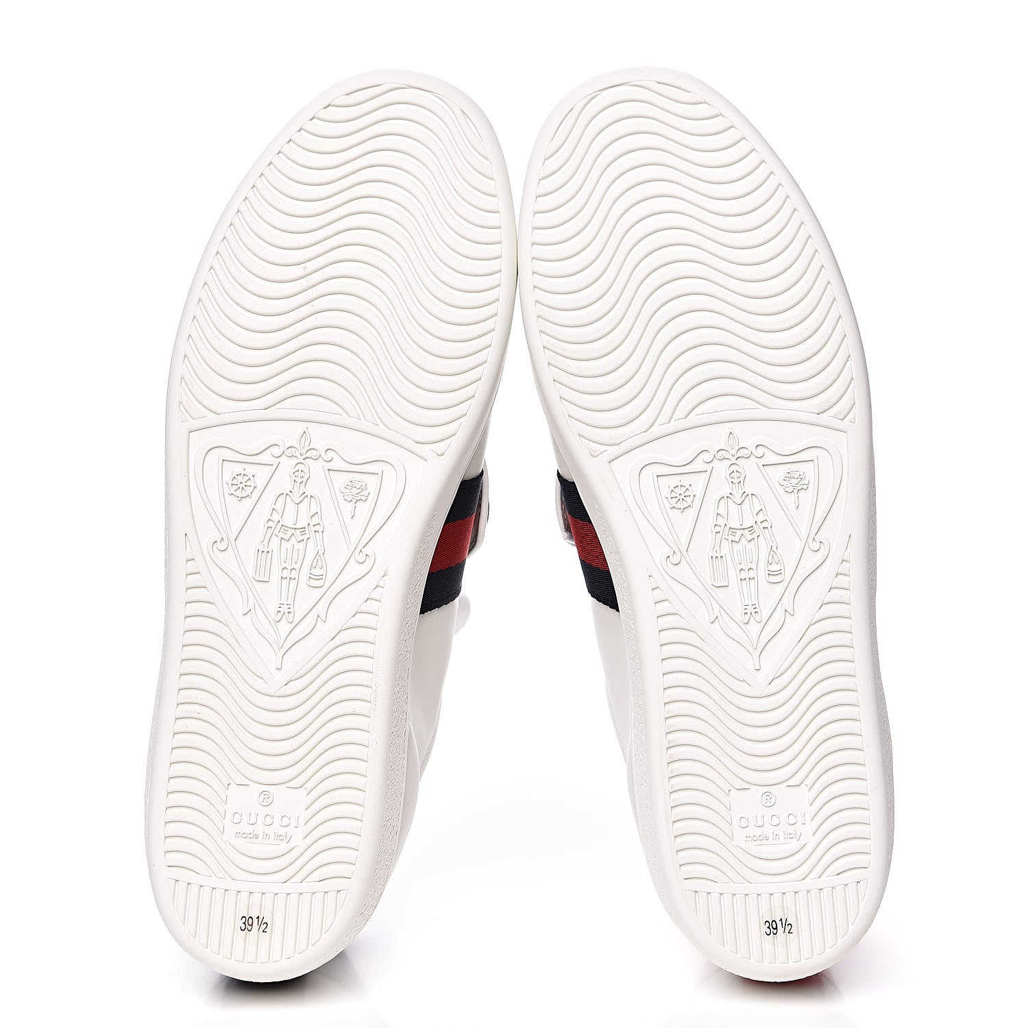 Gucci Calfskin Ayers Blind For Love Embroidered Womens Ace Sneakers 39.5 White 6 of 11