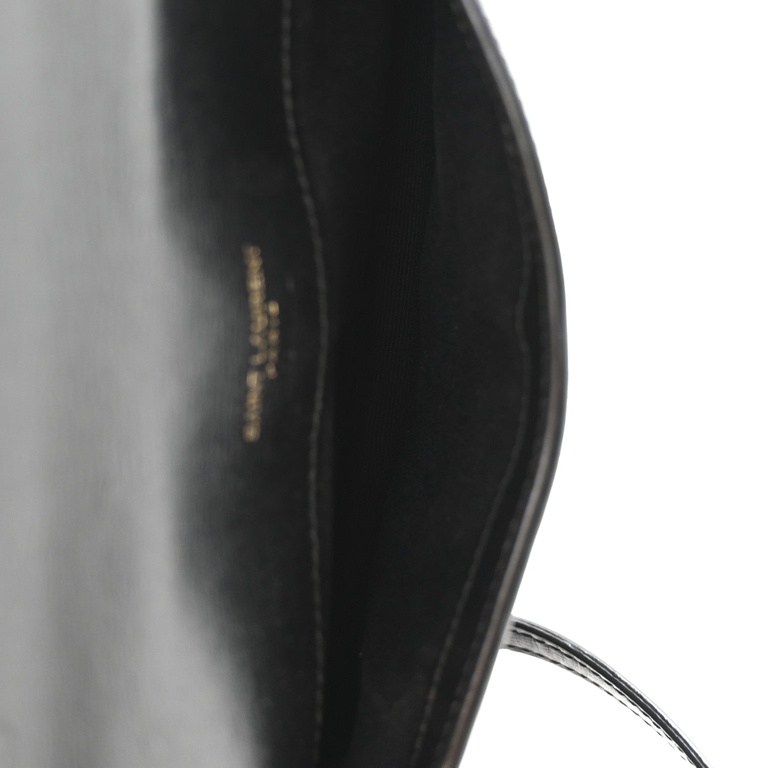 Saint Laurent Smooth Calfskin Monogram Phone Holder Crossbody Black 8 of 19
