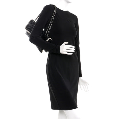 Chanel Lambskin East West Mademoiselle Flap Black 2 of 7