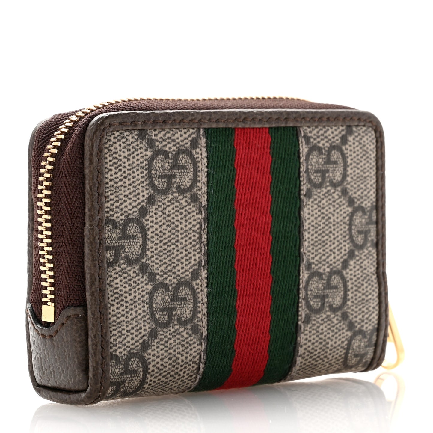 GG Supreme Monogram Web Ophidia Playing Card Case Beige New Acero