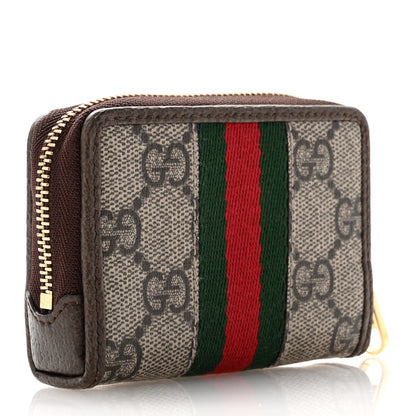 Gucci GG Supreme Monogram Web Ophidia Playing Card Case Beige New Acero 4 of 9