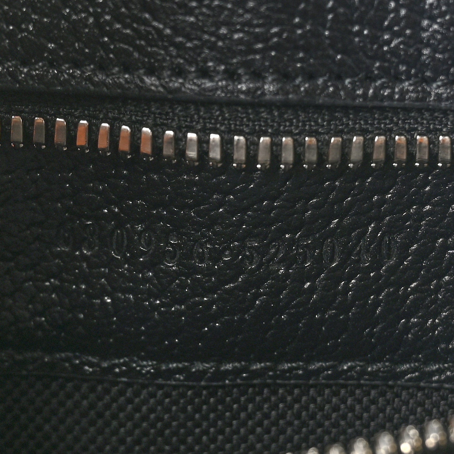 Monogram Jumbo GG Textured Dollar Calfskin Tote Bag Black