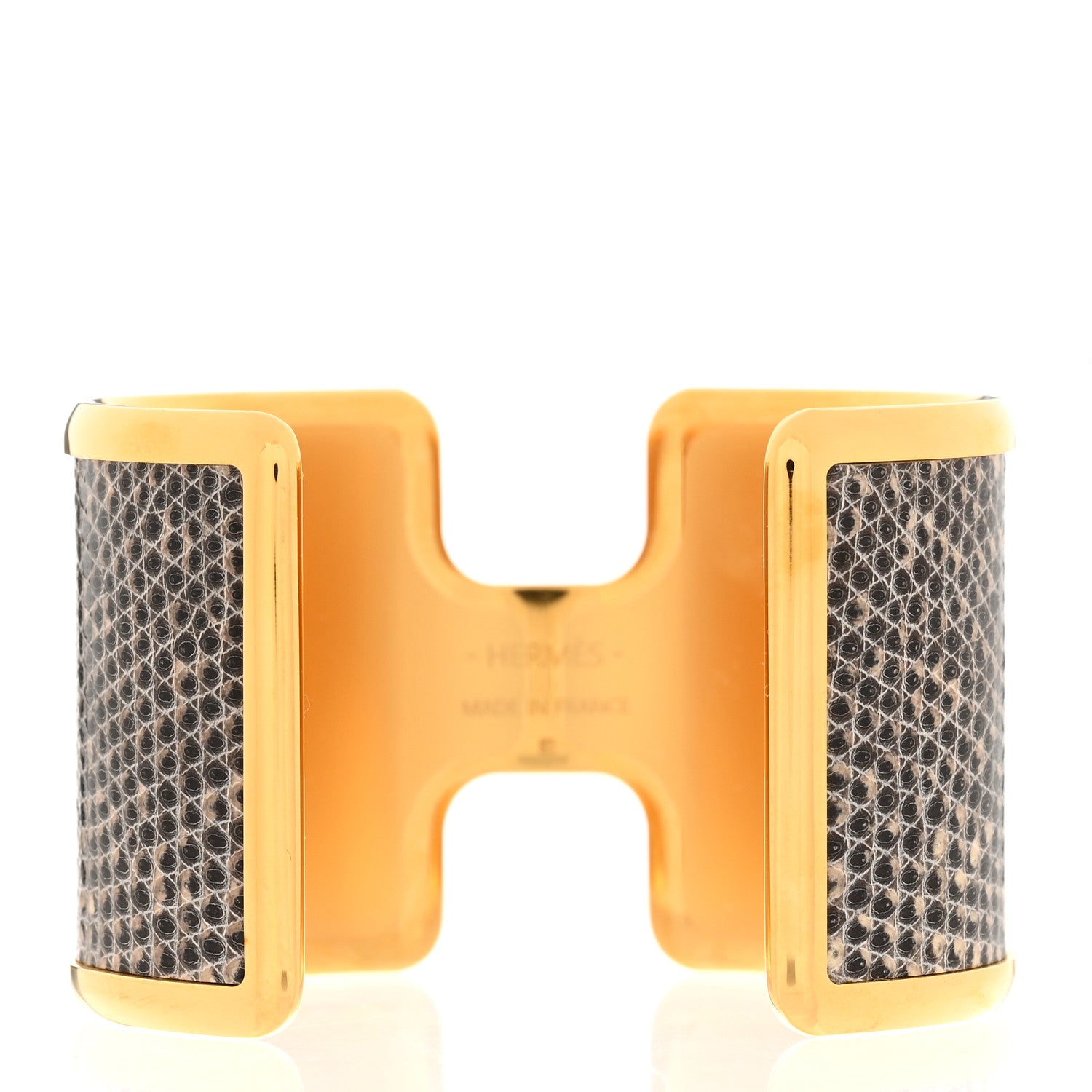 Hermes Lizard Olympe Cuff Bracelet Ombre 3 of 5